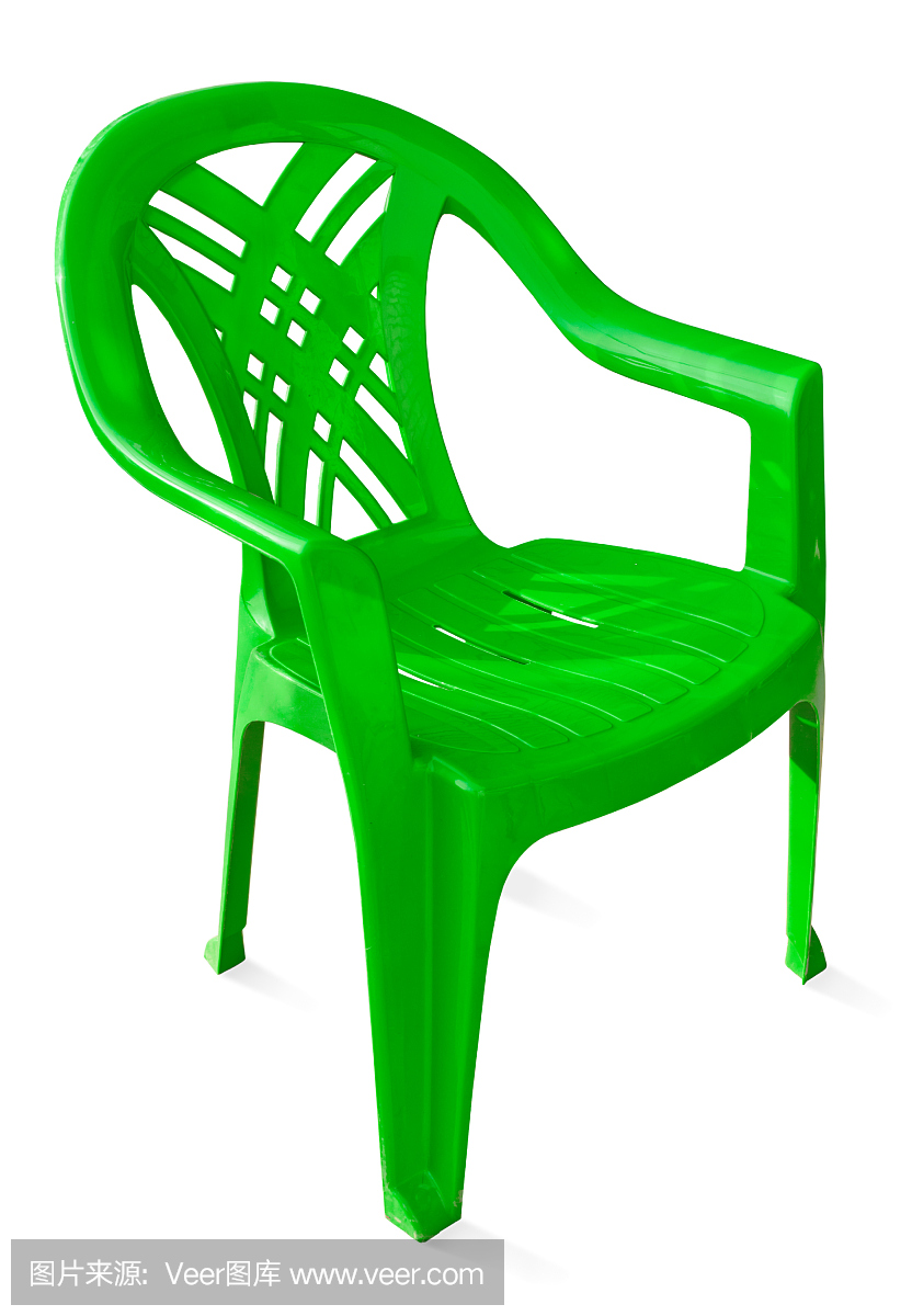 塑料椅子上绿色